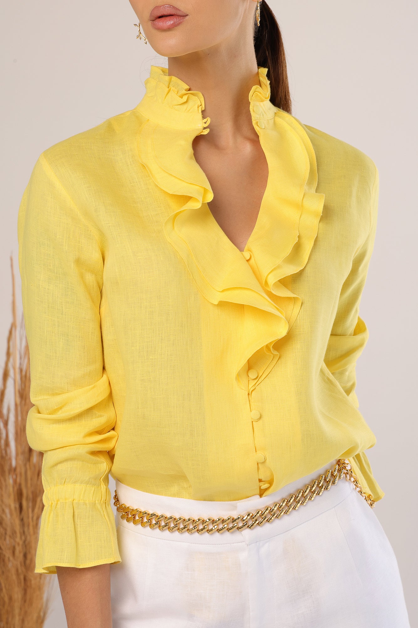 Camisa Letícia Amarela