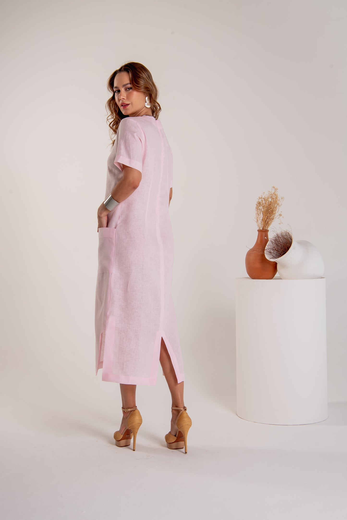 Vestido Ravena Rosa