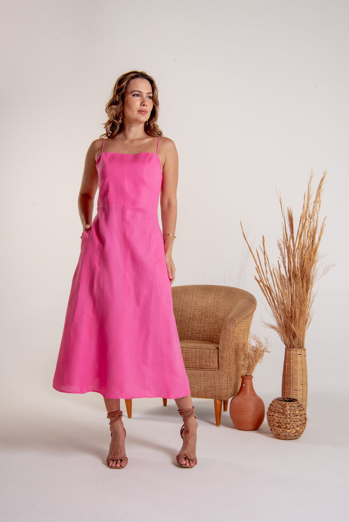 Vestido Renata Rosa