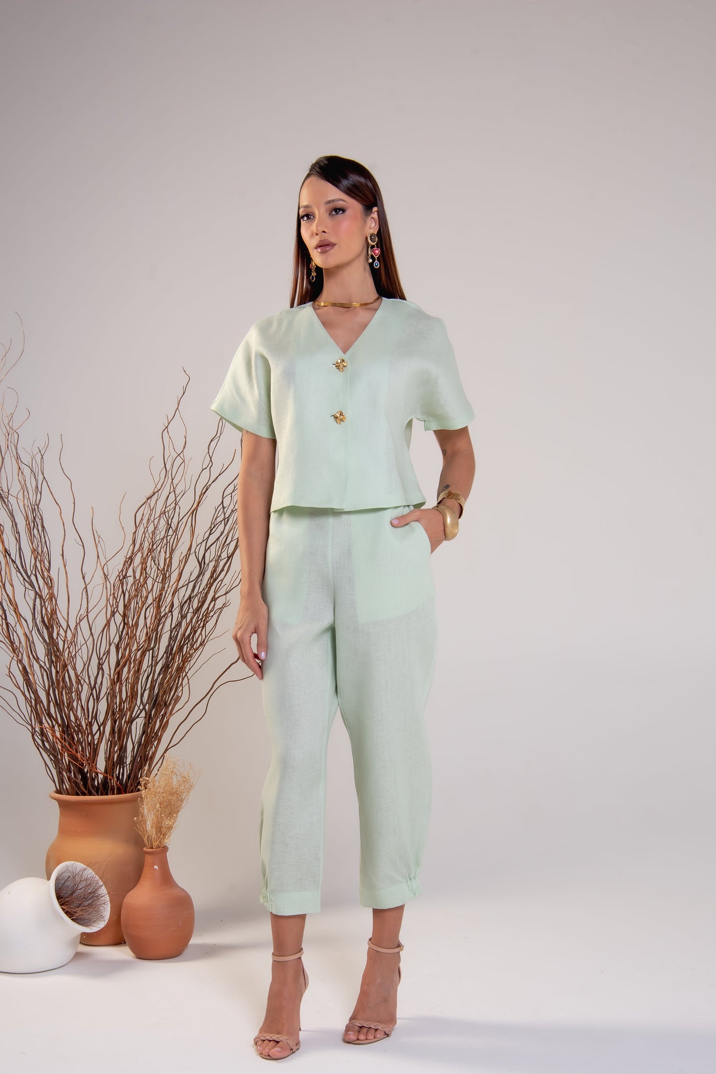 Blusa Heloíse Verde Claro