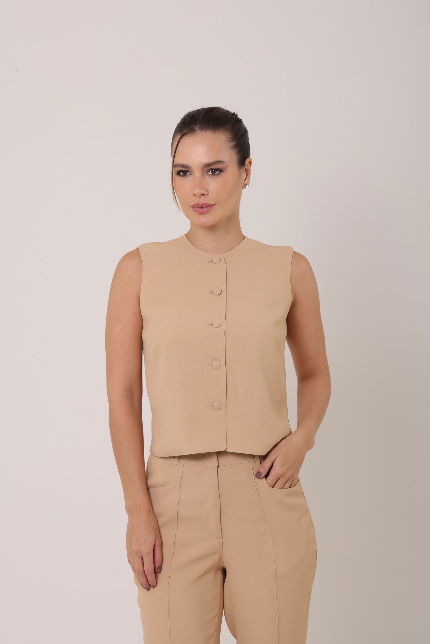 Blusa Alemanha Patou Bege