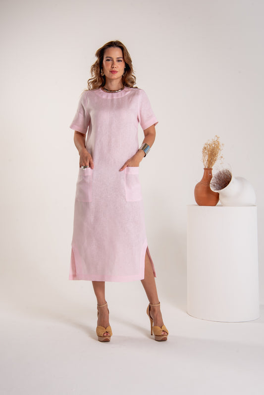 Vestido Ravena Rosa