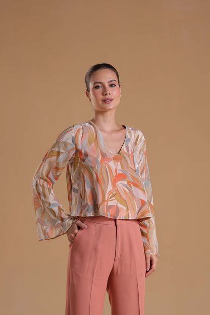 Blusa Milazzo Folhas