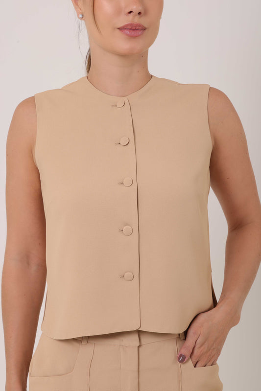 Blusa Alemanha Patou Bege