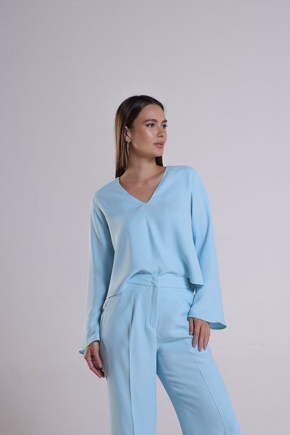 Blusa Milazzo Azul Claro