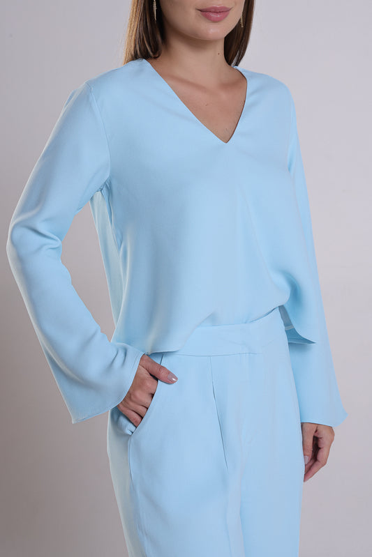 Blusa Milazzo Azul Claro