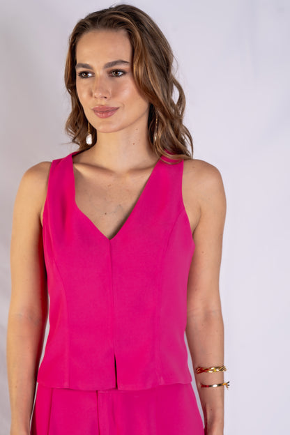 Blusa Calabria Crepe Pink
