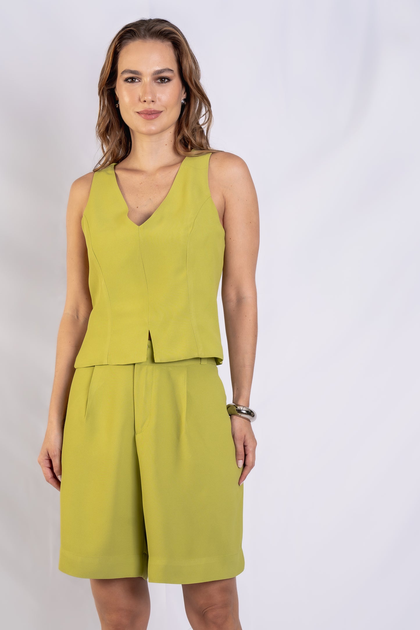 Blusa Calabria Crepe Verde