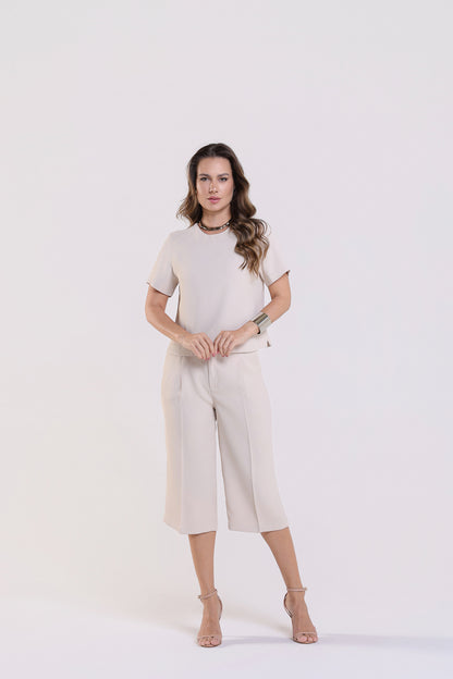 Blusa Catherine Patou Bege