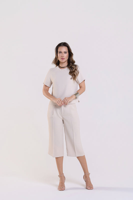 Blusa Catherine Patou Bege