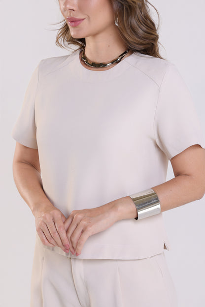 Blusa Catherine Patou Bege