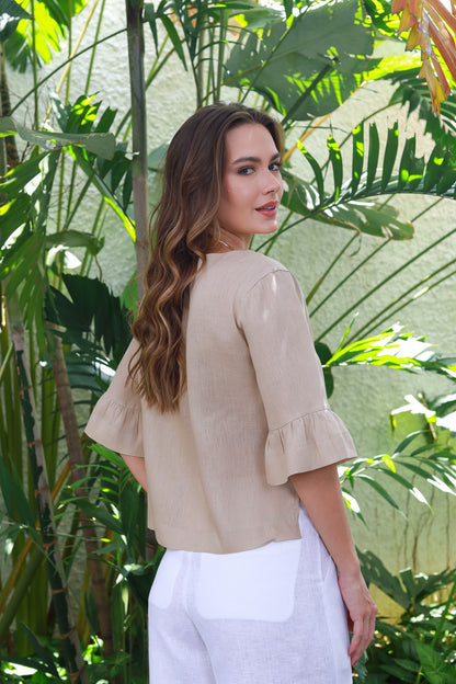 Blusa Áustria Camelo