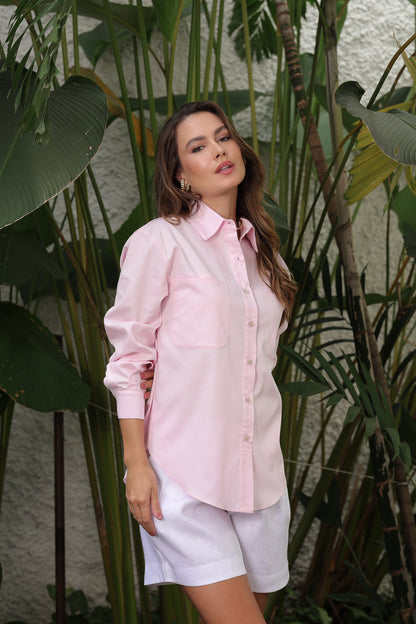 Camisa Carolina Rosa