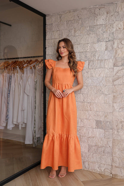 Vestido Brescia Laranja